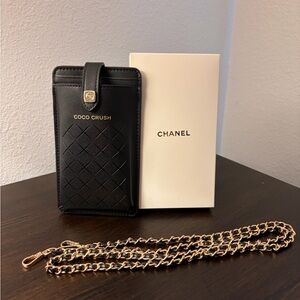 Chanel Coco Crush Black Case with Gold Chain